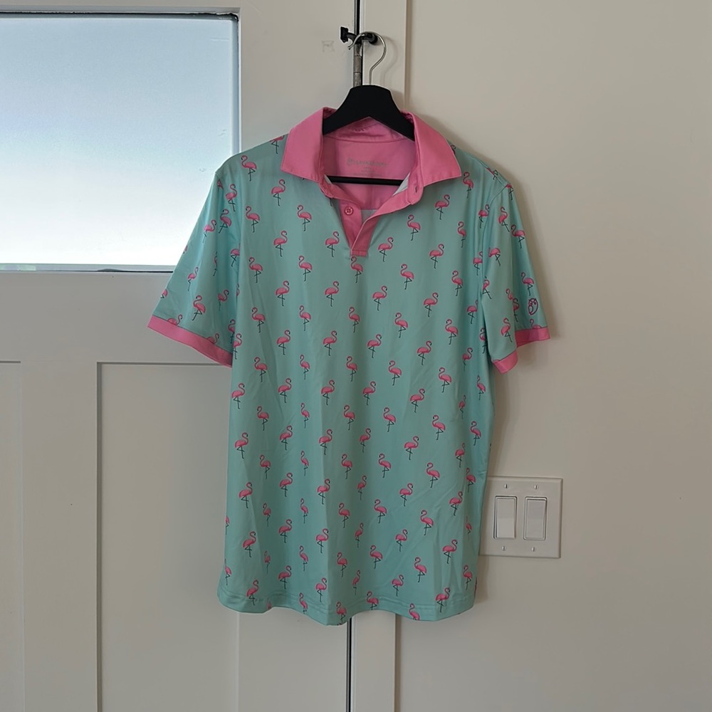 Birdie2Bogey Flamingo Golf Polo